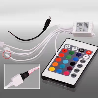 CONTROLLER REMOTE 24key UNTUK LED STRIP RGB 4 PIN SMD 2835 3528 5050 CONTROLLER BOX REMOTE 24Key