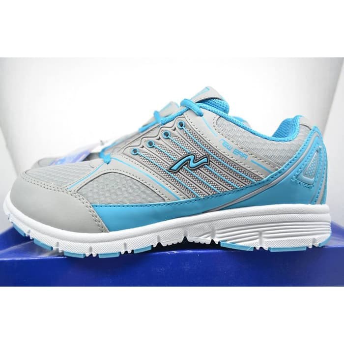 SEPATU NEW ERA PRINCES SEPATU SPORT RUNNING SENAM WANITA CASUAL - Biru Muda