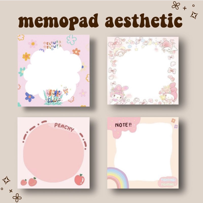 

[READY] Memopad Aesthetic, Memopad Murah