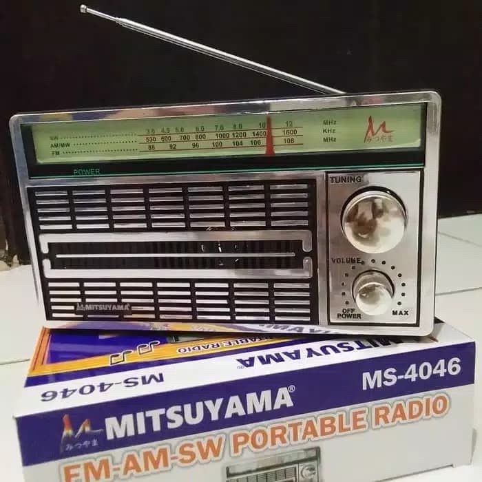 COD Radio Mitsuyama MS-4046 FM-AM-SW Portable Radio AC/DC