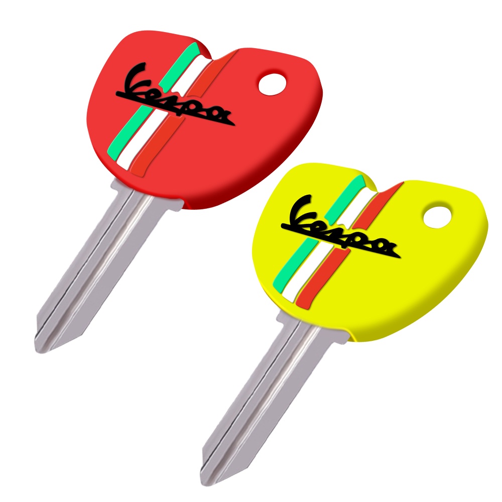 ❤Ready Stock❤1PC  Rubber key Case Cover For Vespa Enrico Piaggio GTS300 LX150 fly 125 3vte Gts 200 250 Scooter key decoration