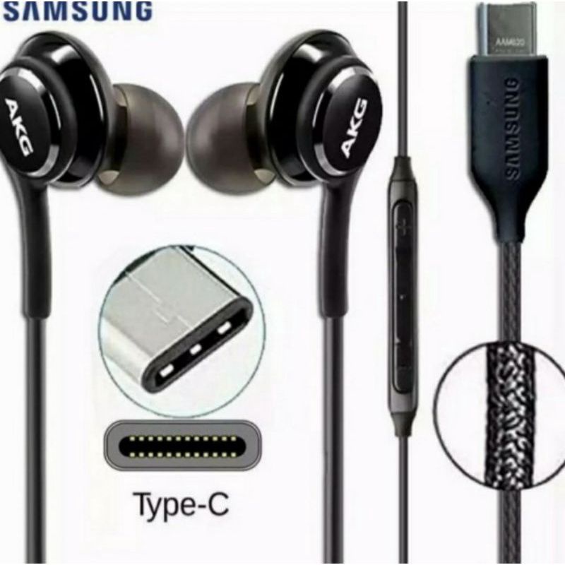 HEADSET SAMSUNG AKG TYPE C ORIGINAL - EARPHONE AKG TYPE C - HANDSFREE AKG TYPE C NOTE 10+,S21 ULTRA