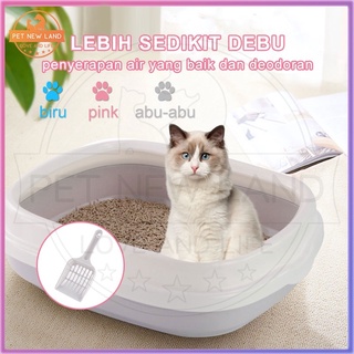 Image of Kotak Kotoran Kucing cat Litter Box Pelatihan Toilet Hewan Peliharaan