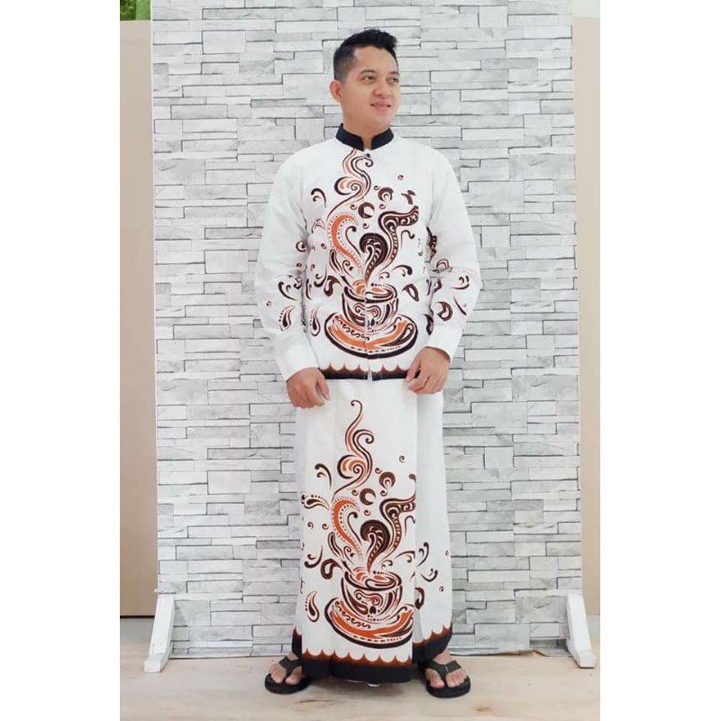 setelan kemeja sarung batik