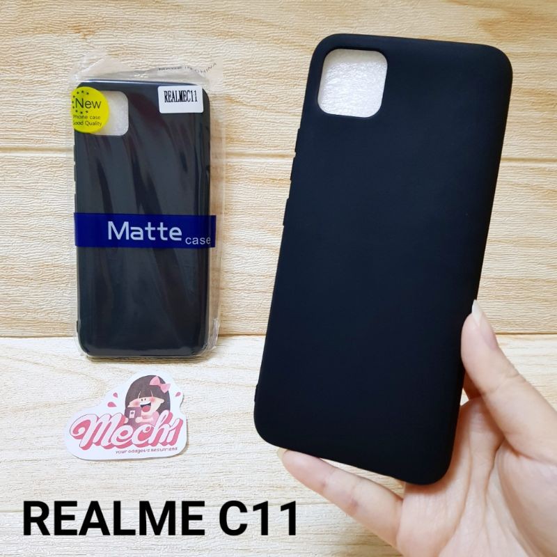 Case Realme C11 Black Matte Softcase Silikon Hitam Polos Lentur Ready Tipe Baru Oppo Shopee Indonesia