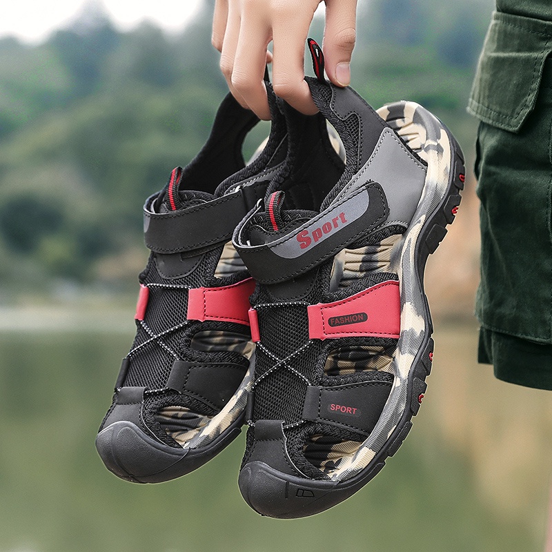 Terlaris Sepatu Kulit Asli Sandal Gunung Pria Hiking Mendaki Cowok Dewasa Handmade Olahraga Outdoor 136