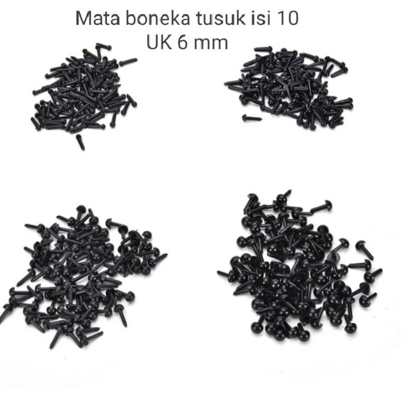 Mata boneka tusuk isi 10(6mm)