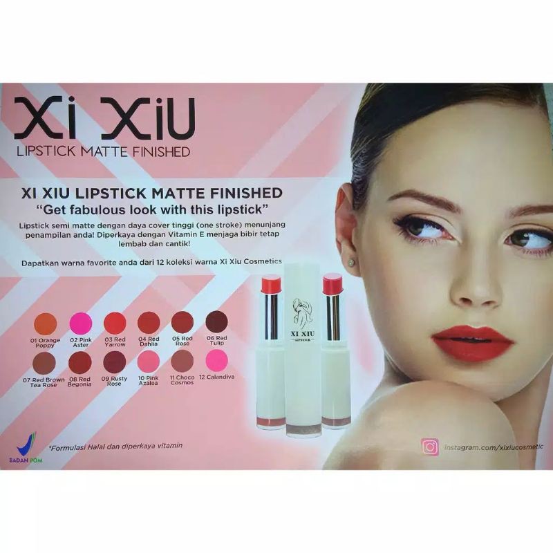 Xi Xiu Lipstick Matte Finished 3In1