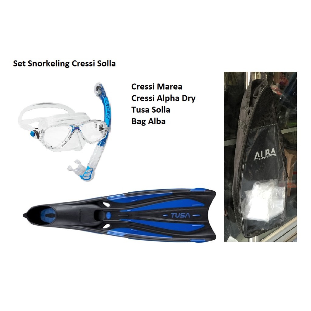Alat Snorkeling Cressi Solla