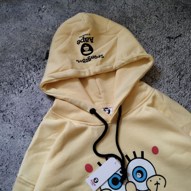 SWEATER HOODIE BAPE AAPE X SPONGEBOB PREMIUM HIGHT QUALITY