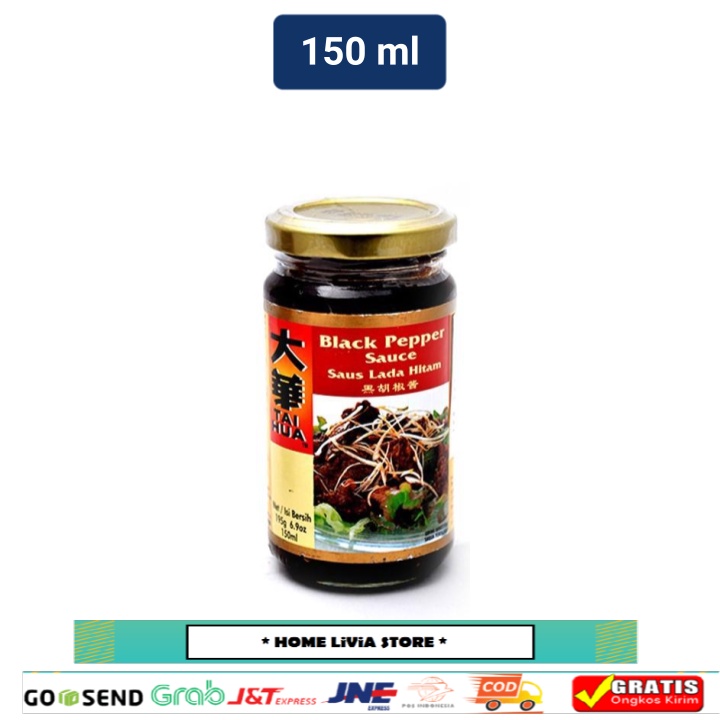 

Tai Hua Black Pepper Sauce Saus Lada Hitam 150 ml