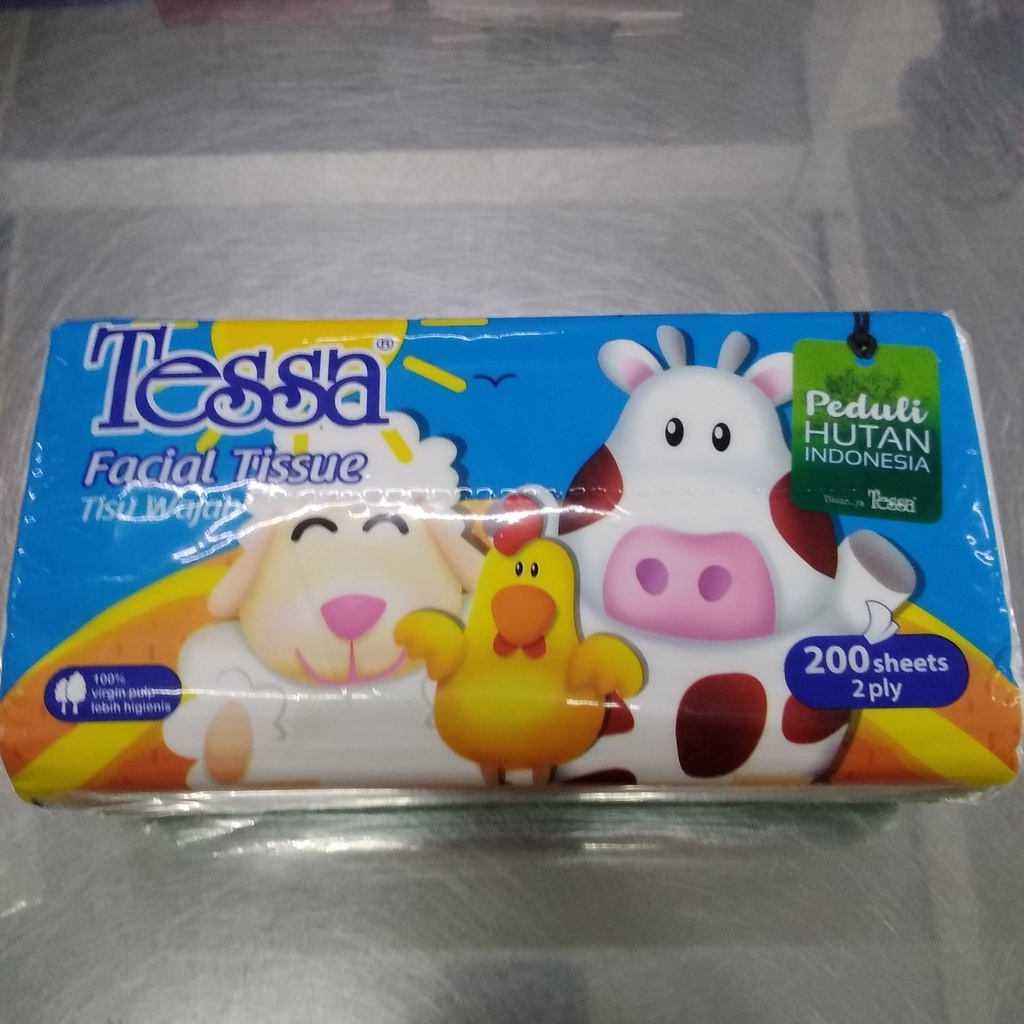 TISU TESSA 200 SHEETS 2 PLY BANDED