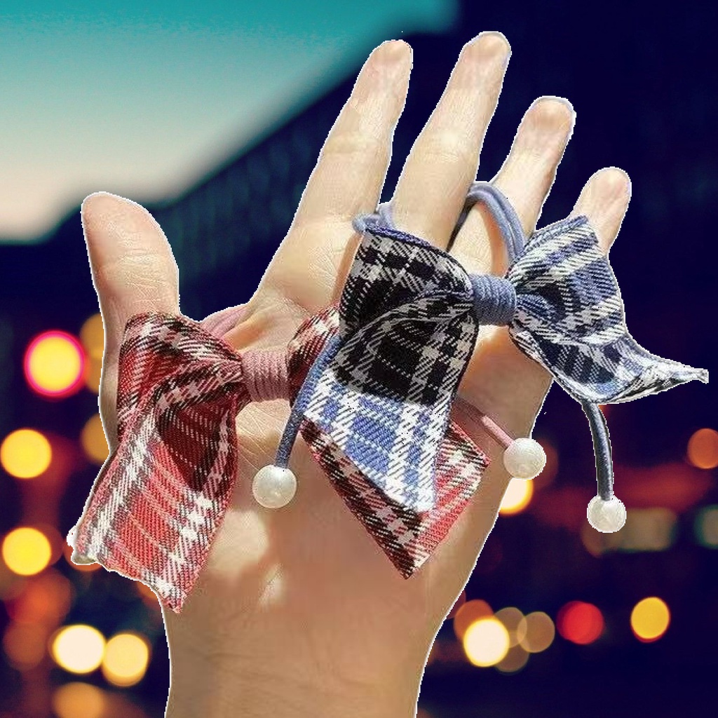 Ikat Rambut Model Pita Kuncir Rambut Korea Aksesoris Rambut Wanita Ribbon Hair Tie Hair Ropes AEF-2