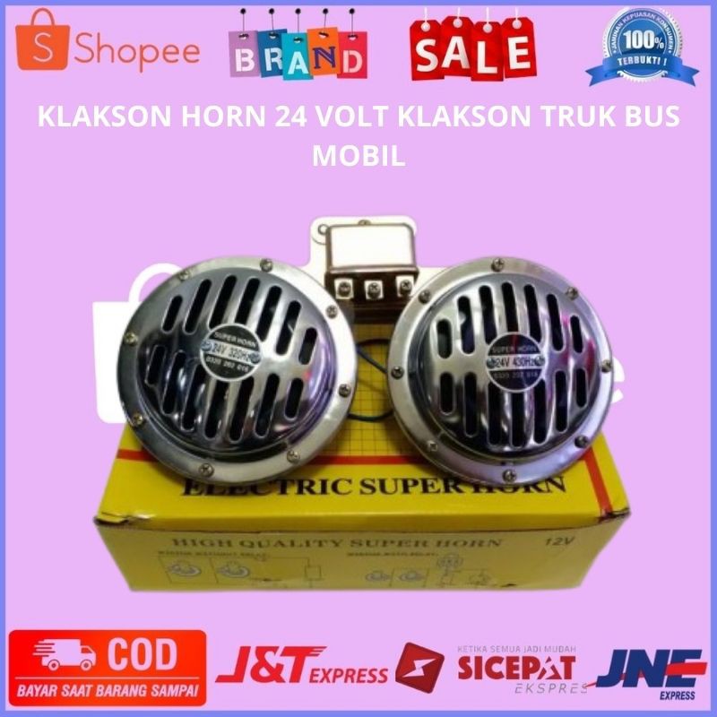 KLAKSON HORN 24 VOLT KLAKSON TRUK BUS MOBIL