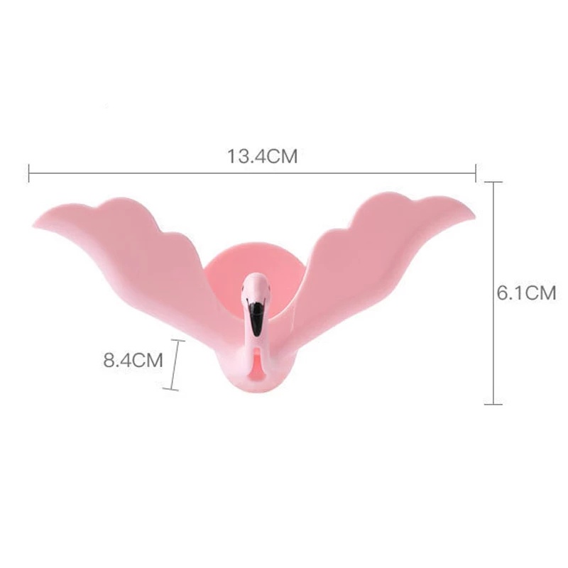 Creative Flamingo Bathroom Self Adhesive Wall-mounted Drain Soap Box Rack