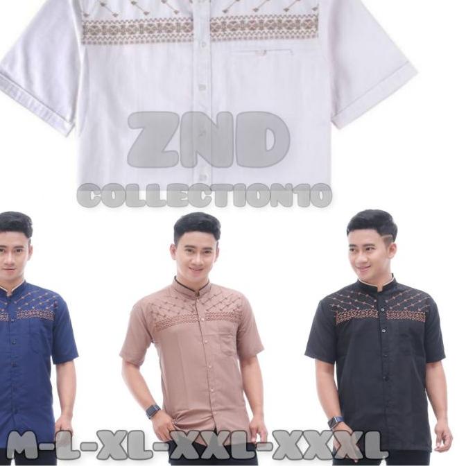 ✭ BAJU KOKO PRIA JASUKE MATT KATUN BAJU KOKO PRIA PUTIH (koko bordir) ➾