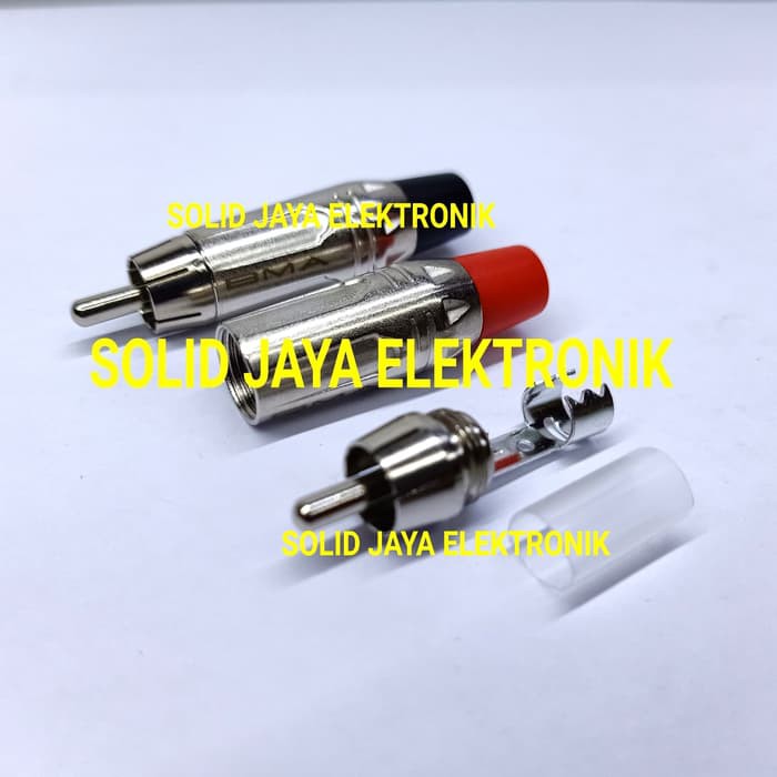 JACK RCA BMA TM-2 RCA JAK KONEKTOR CONNECTOR JEG JEK JECK JAK JAG COLOKAN RCA PLUG MALE AUDIO 1 SET TM2RCA TM2-RCA TM TM2-RCA PRODUK BMA ASLI ORIGINAL