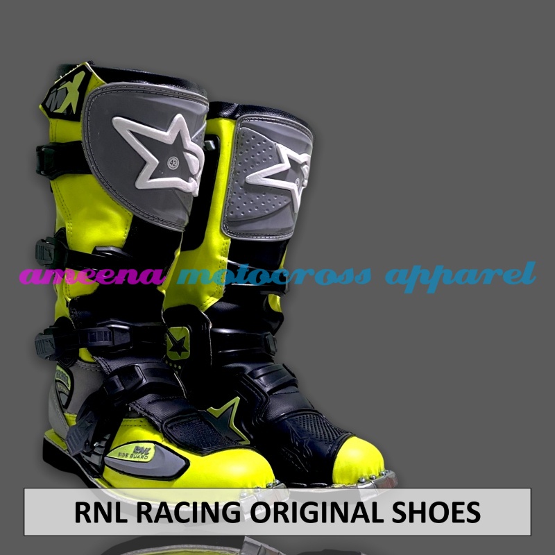 Sepatu RNL Racing - Sepatu Trail RNL - Sepatu Motocross RNL - Sepatu Trabas RNL Gesper 4 - Sepatu RNL Original - Sepatu Enduro MX RNL - 014