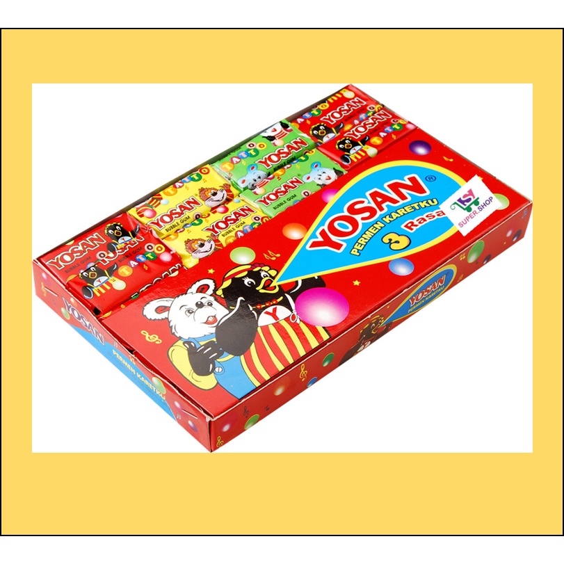 

Permen karet Yosan Pak (Yosan Tato) isi 60pcs/pak