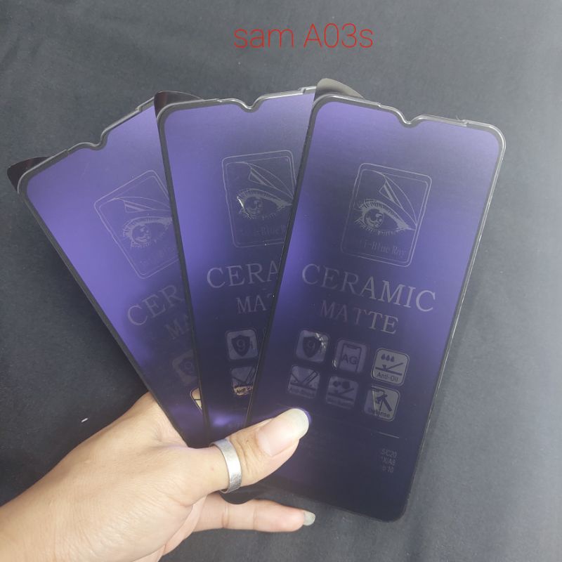 Jual Tempered Glass Keramik Blue Matte Sam A03s Shopee Indonesia