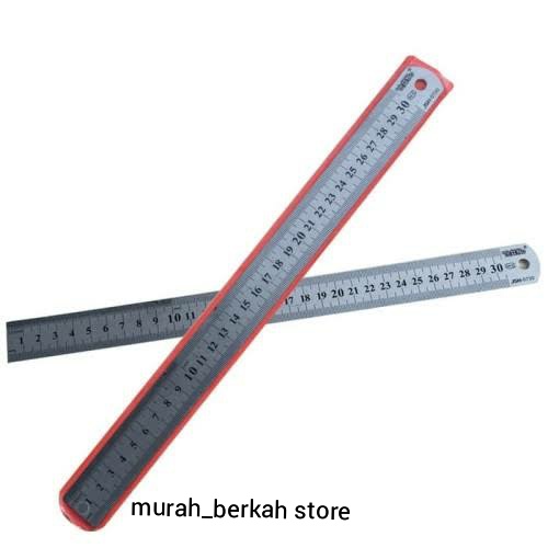 

PENGGARIS BESI/Penggaris Stainless 30cm (/Pcs) Murah