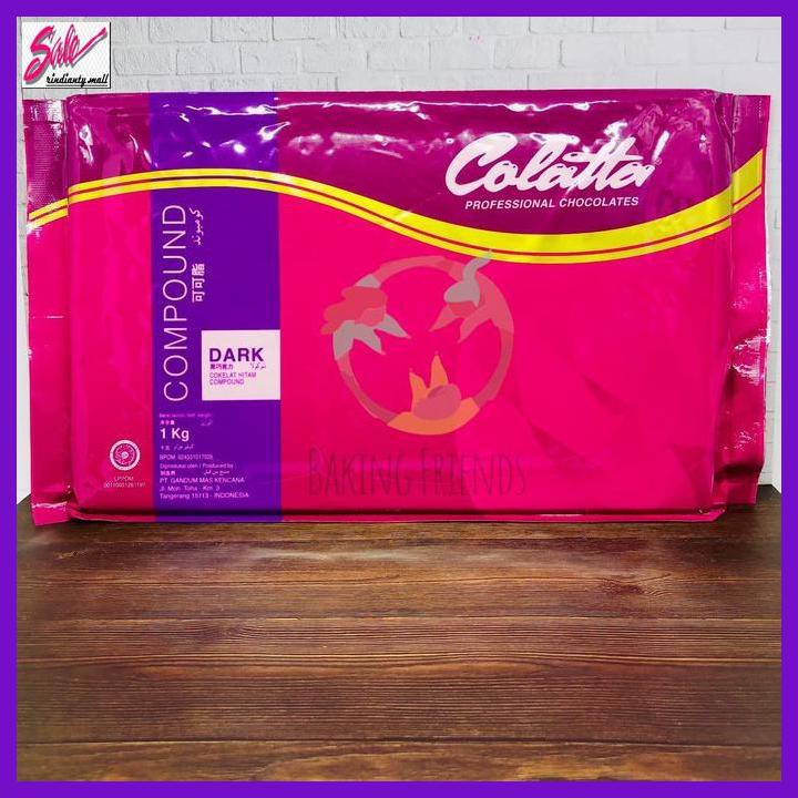 

SAKMACOKLAT- COLATTA DARK CHOCOLATE COMPOUND 1000 GR / COKLAT BATANGAN -MAKANAN-MINUMAN.