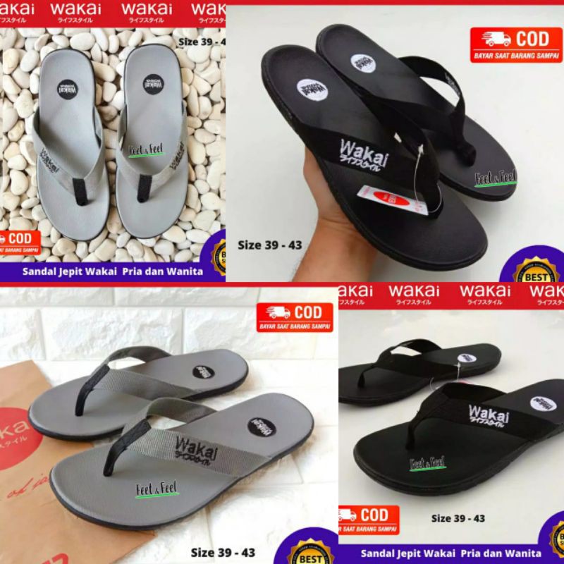 Wakai Sandal Jepit Distro. Sandal Wakai Pria dan Wanita. Sendal Jepit Wakai. Sendal Wakai