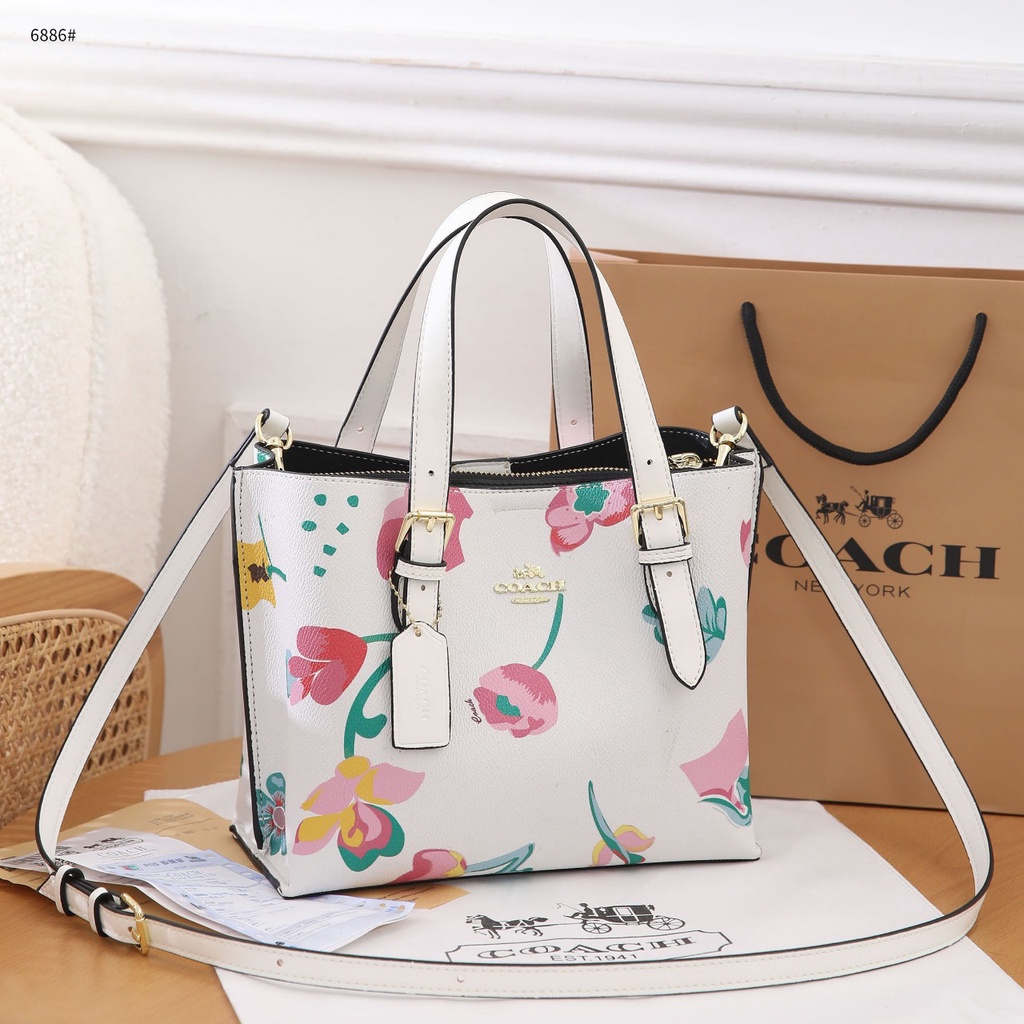 Mollie Tote 25 With Dreamy Land Floral Print and Signature Canvas 6886 339657 2321 6926