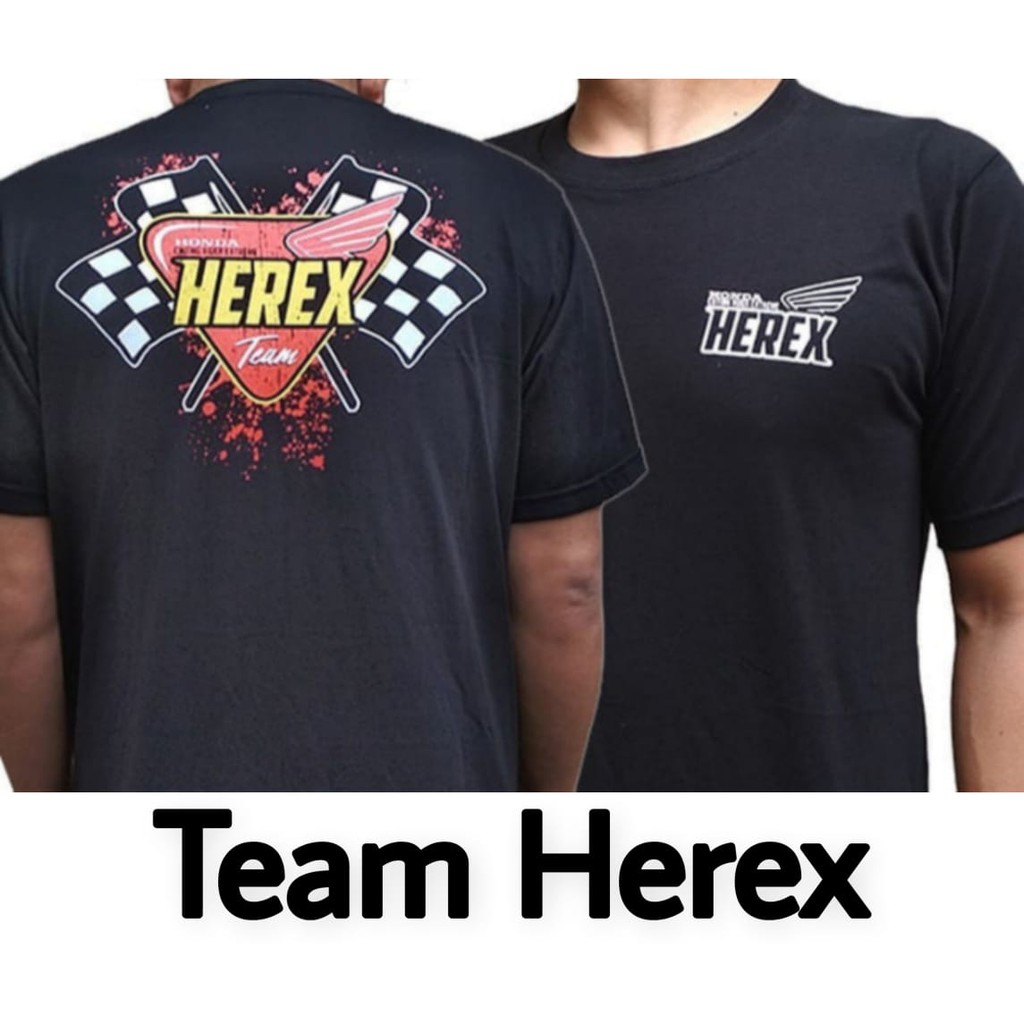 KAOS MOTOR CB TEAM HEREX HITAM