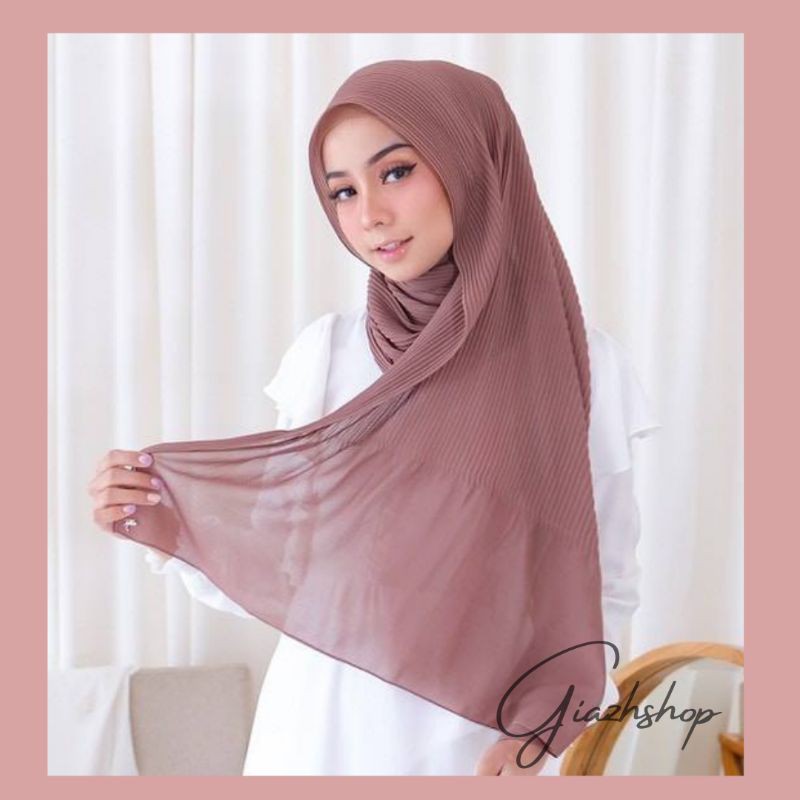 Pasmina plisket pleated ceruty babydoll shawl murah jilbab cantik