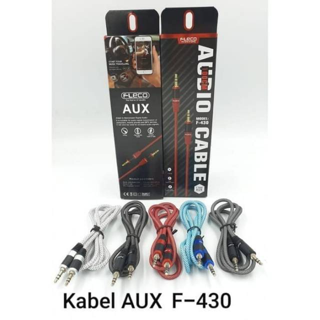 kabel aux fleco f-430 audio cable kabel audio