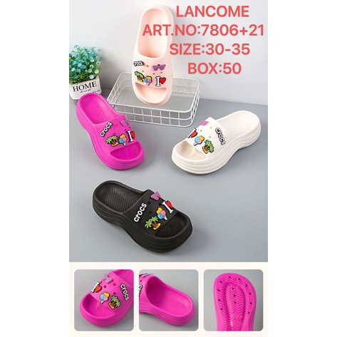 Sandal Selop Anak Wedges Candy Sandal Viral Tiktok Para Artis 7002 Sandal Fuji Versi Anak Crocss