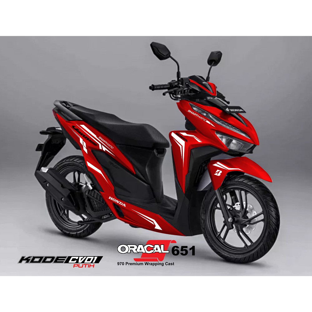 STICKER CUTTING VARIO 125-150 NEW PUTIH - STRIPING STICKER VARIO NEW