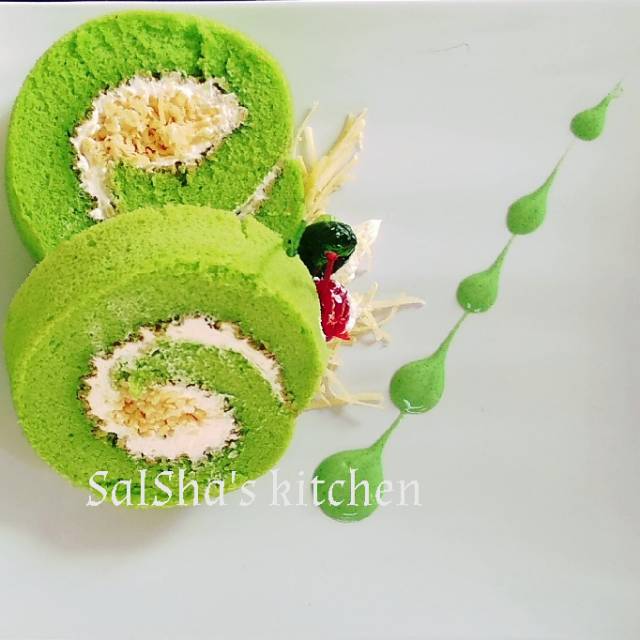 Roll Cake Pandan Keju