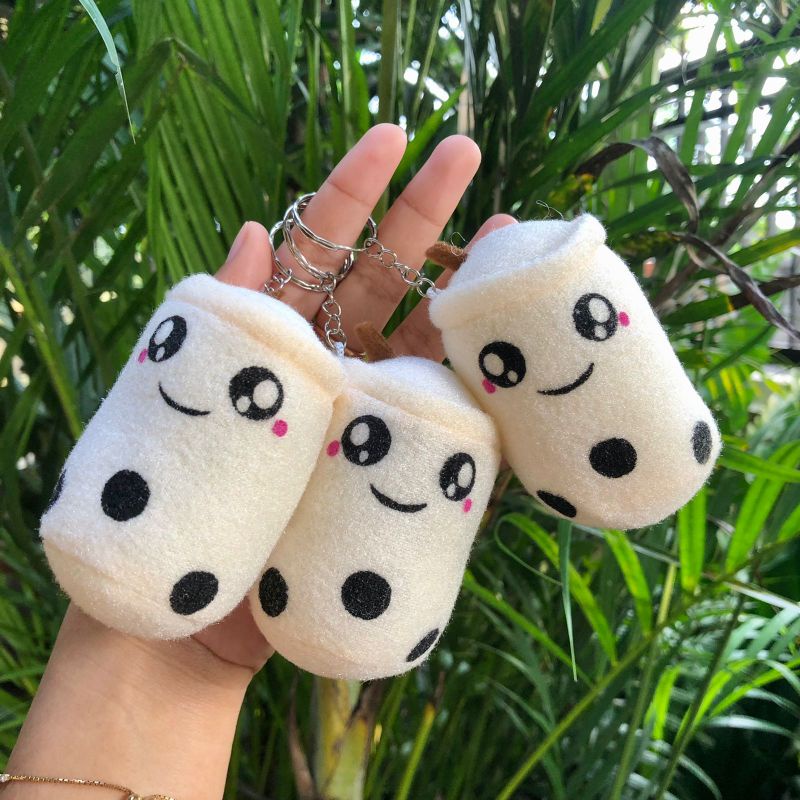 Gantungan Kunci Boba Boneka Boba Mini