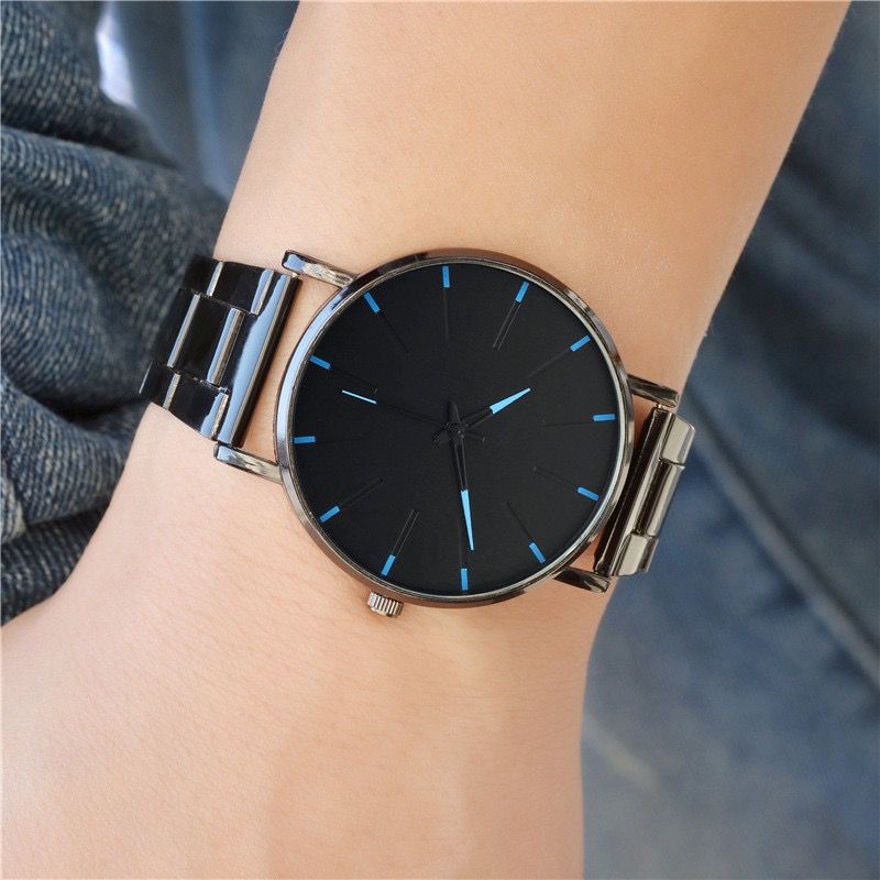 ✅Grosir Jam Senen - Jam Tangan Pria Rantai Stainless Steel Casual Analog Quartz Fashion Laki Laki Import Grosir