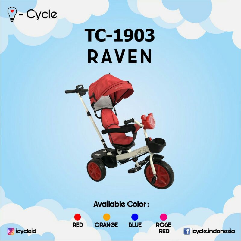 Icycle Raven Cupid Envy TC 1903 - Model Baru dengan musik