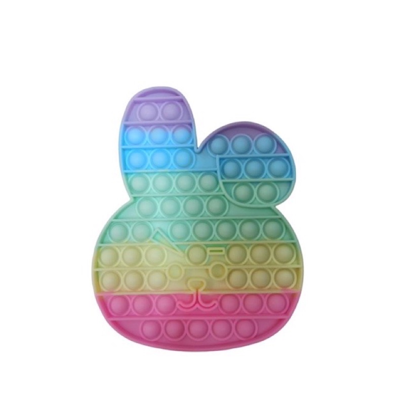 DELUNASHOP/ Pop it Tebal fidget/Mainan popit Mainan anak anti stress pop it rainbow jumbo tetris pop it-BTS kepala pastel 15
