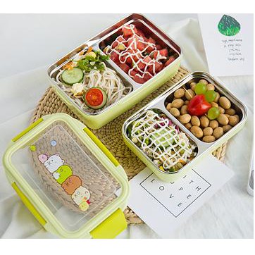 Kotak makan ANAK Lunch Box Tempat makan 2 tingkat 304 STAINLESS