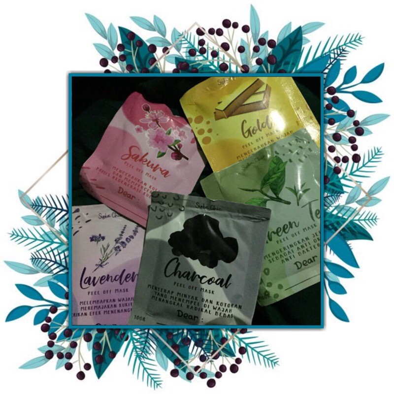 masker wajah siska chic bone - peel off mask