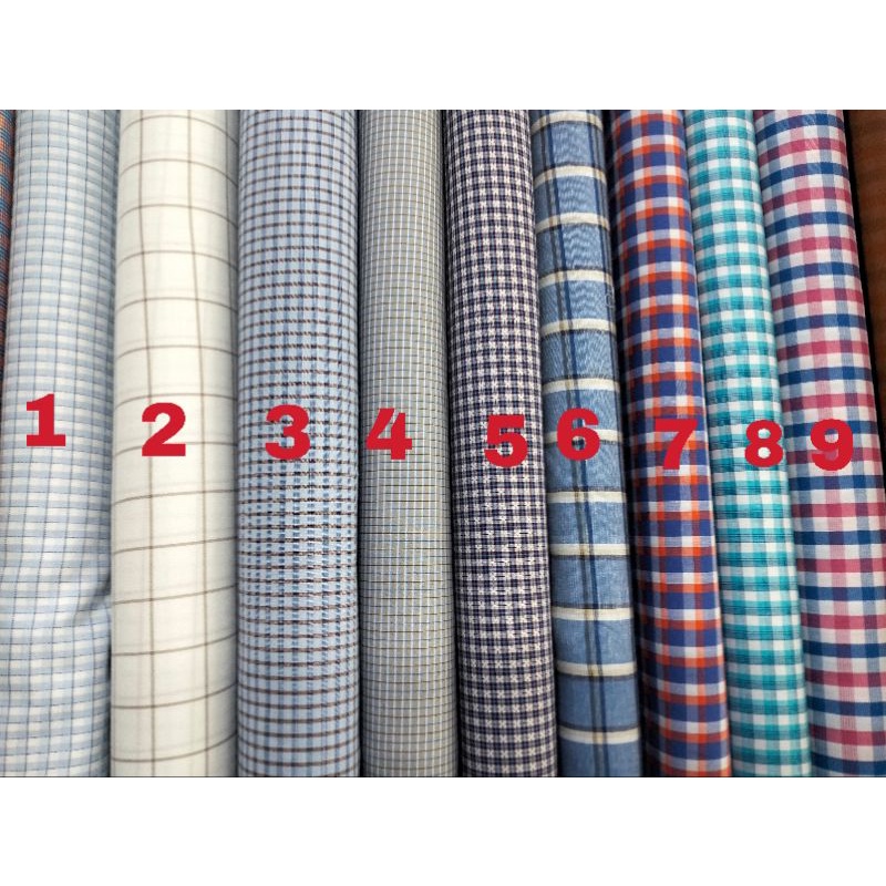 KAIN KATUN MULTI ITALY DOBY KOTAK PREMIUM COTTON IMPORT YANDED