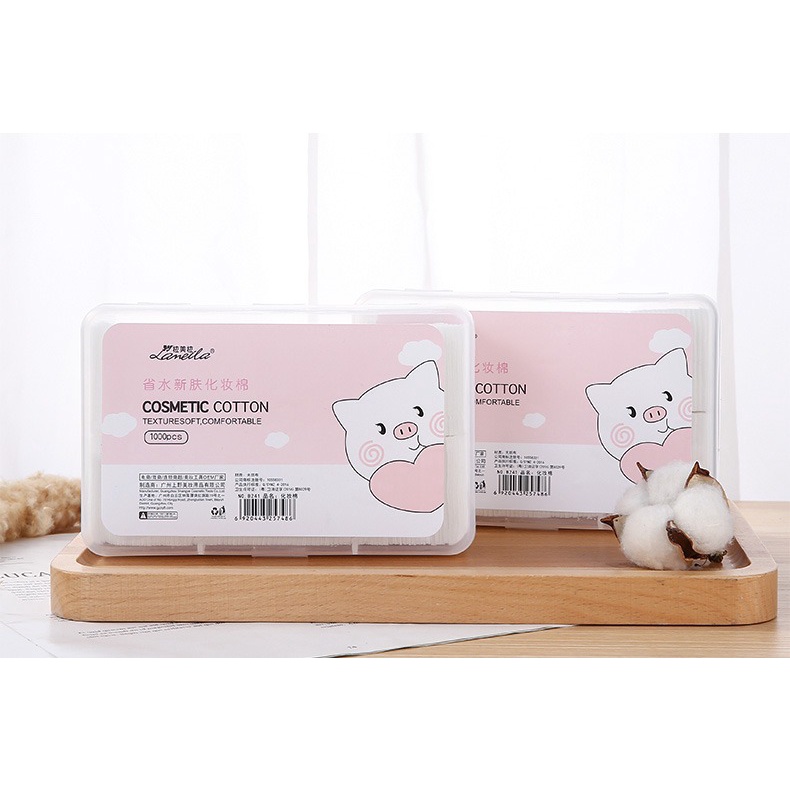 Ultra Thin Cotton Pad 1000pcs kapas wajah tipis Face Cleansing Pads kapas toner lameila