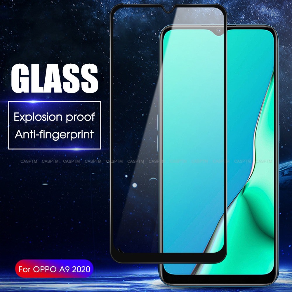 PROMO Tempered Glass OPPO RENO 3 NEW TG Layar FULL COVER Black Premium Anti Gores Kaca