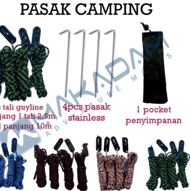 ✿ tali flysheet stopper guyline pengikat pasak tenda camping ▲