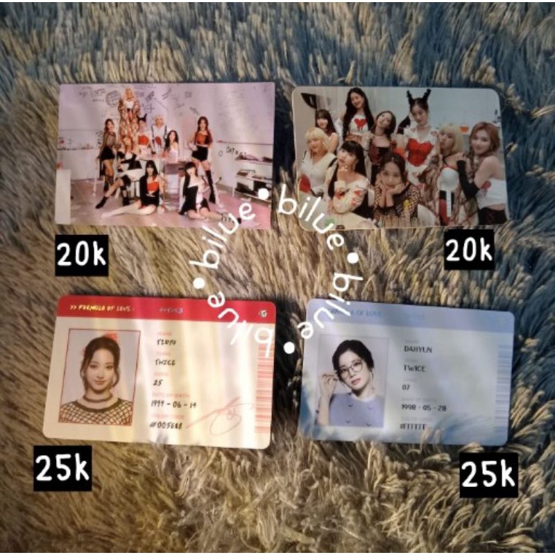 pc twice, pc scratch, ID card tzuyu & Dayeon