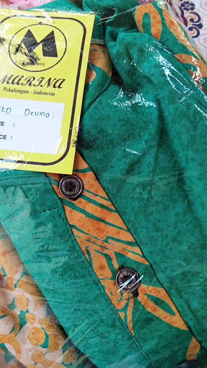 Sekdress Resleting Model Marina | Batik Cap Pekalongan