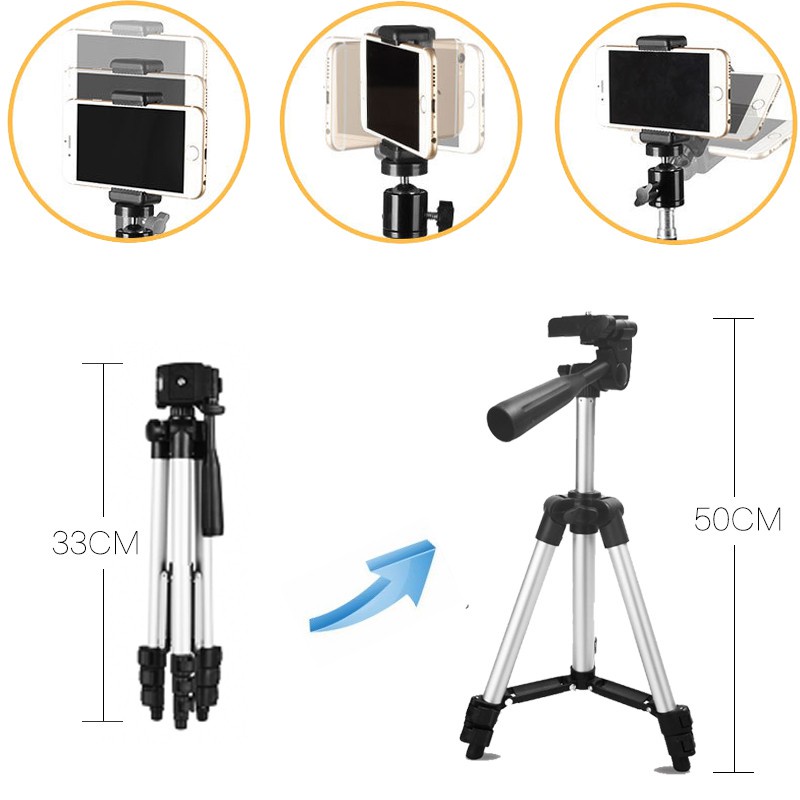 Trend-Tripod 3110A/3120/3130 handphone hp u holder Kaki Stabilizer 1 Meter