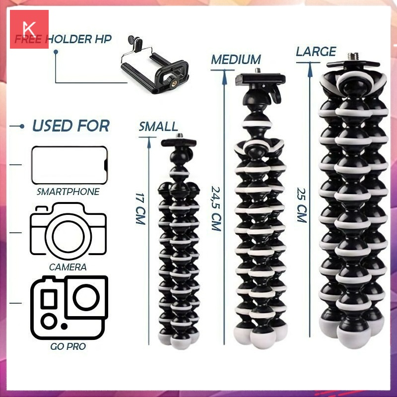 ANG TRIPOD GORILLA POD LARGE (L) + Holder U