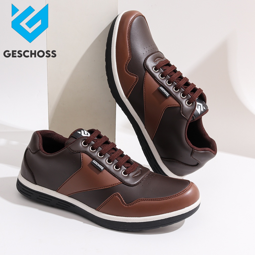 GESCHOSS VARIASI WARNA - Sepatu Pria Sneakers Putih Olahraga Cowok Sepatu Kasual Fashion Shoes Murah