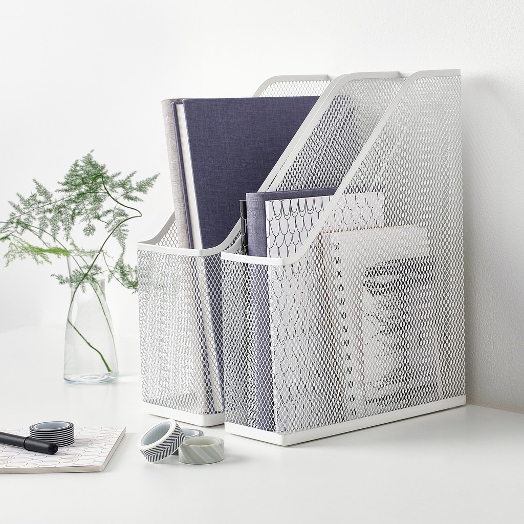 

File Majalah / File Buku Serbaguna Warna Putih (2-p) - IKEA DRÖNJÖNS